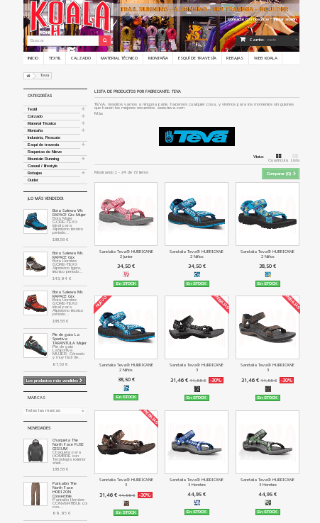 Tienda Deportes Koala Sandalias Teva